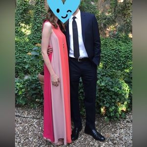 BCBG color blocked maxi dress